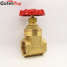 Gutentop Made In Italy Big Port DN20 Brass Gate Valves With Iron Or Brass Stem